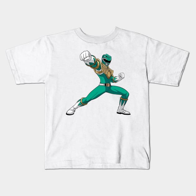 Green rangers Kids T-Shirt by THE H3 PODCAST OFFICIAL